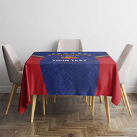 Custom Venezuela Football Tablecloth Come On La Vinotinto Flag Color