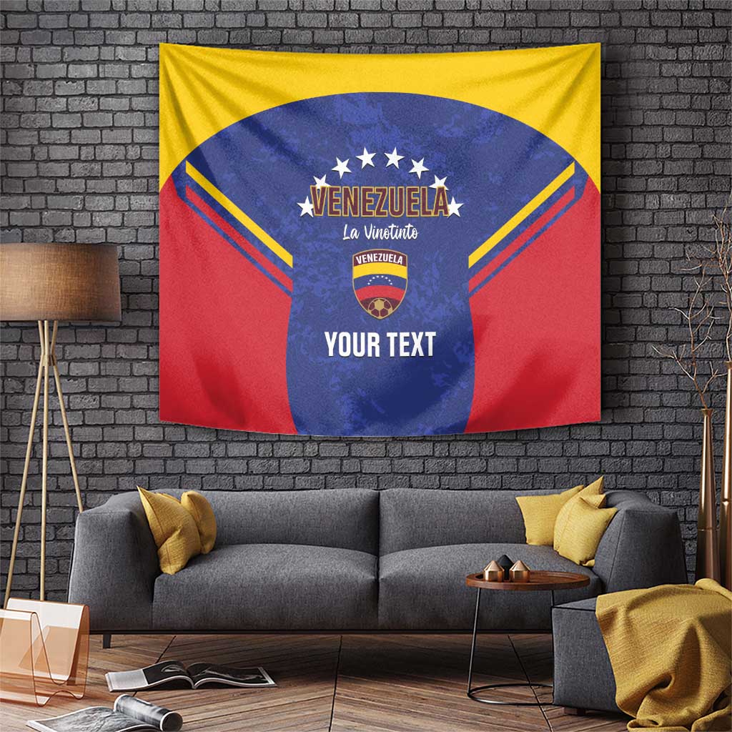 Custom Venezuela Football Tapestry Come On La Vinotinto Flag Color