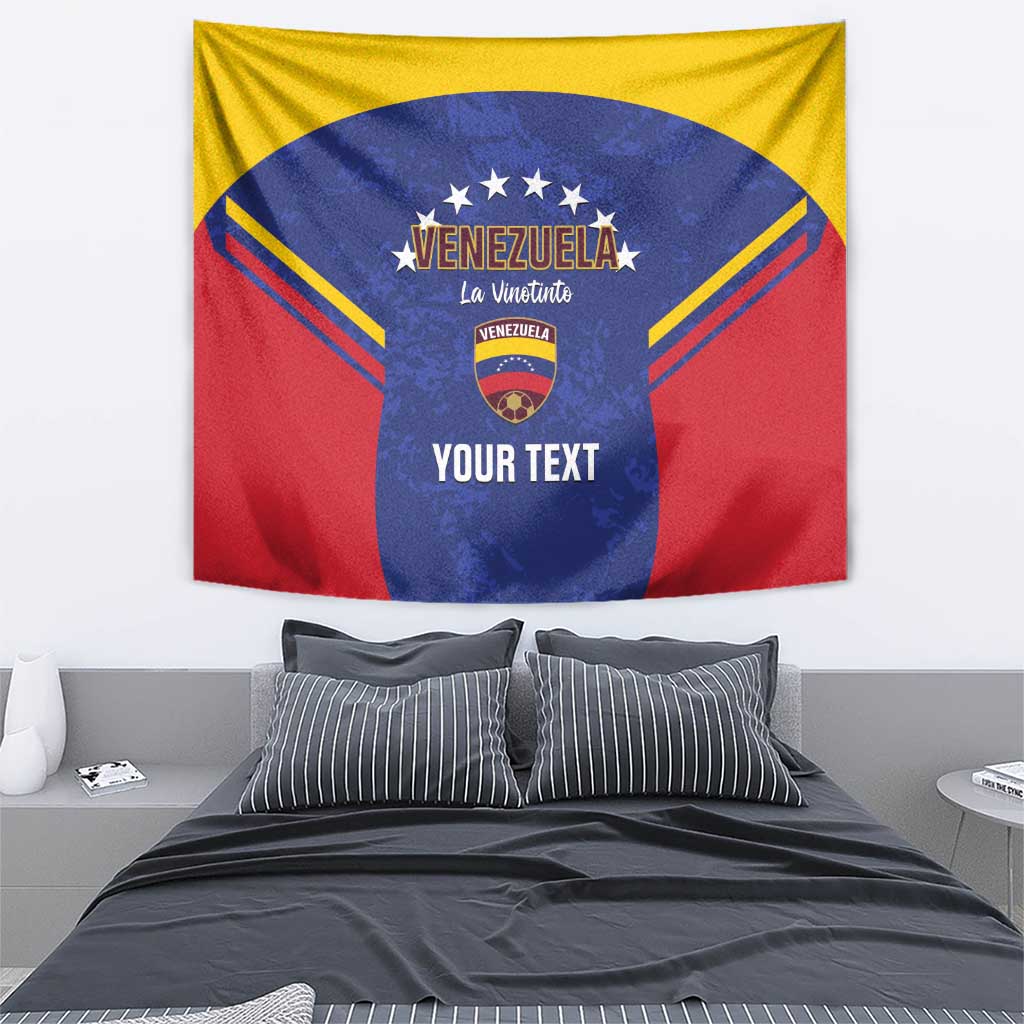 Custom Venezuela Football Tapestry Come On La Vinotinto Flag Color