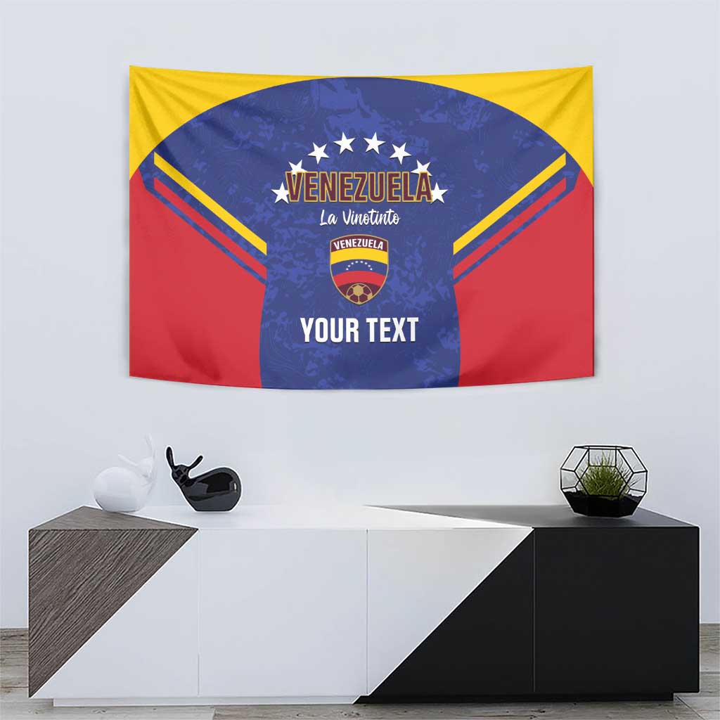 Custom Venezuela Football Tapestry Come On La Vinotinto Flag Color