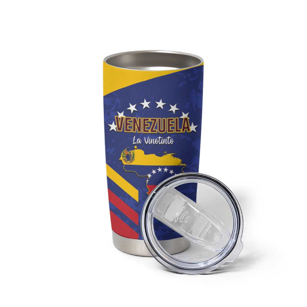 Custom Venezuela Football Tumbler Cup Come On La Vinotinto Flag Color
