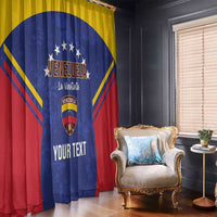 Custom Venezuela Football Window Curtain Come On La Vinotinto Flag Color