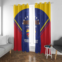 Custom Venezuela Football Window Curtain Come On La Vinotinto Flag Color