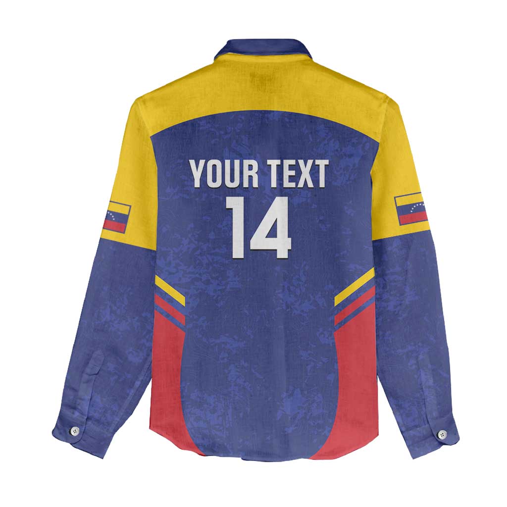 Custom Venezuela Football Women Casual Shirt Come On La Vinotinto Flag Color