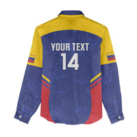 Custom Venezuela Football Women Casual Shirt Come On La Vinotinto Flag Color