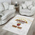Custom Venezuela Football Area Rug Come On La Vinotinto White