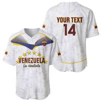 Custom Venezuela Football Baseball Jersey Come On La Vinotinto White