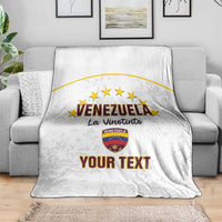 Custom Venezuela Football Blanket Come On La Vinotinto White