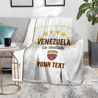Custom Venezuela Football Blanket Come On La Vinotinto White