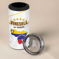 Custom Venezuela Football 4 in 1 Can Cooler Tumbler Come On La Vinotinto White