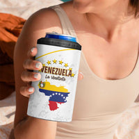 Custom Venezuela Football 4 in 1 Can Cooler Tumbler Come On La Vinotinto White