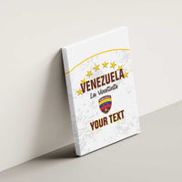 Custom Venezuela Football Canvas Wall Art Come On La Vinotinto White
