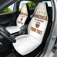 Custom Venezuela Football Car Seat Cover Come On La Vinotinto White