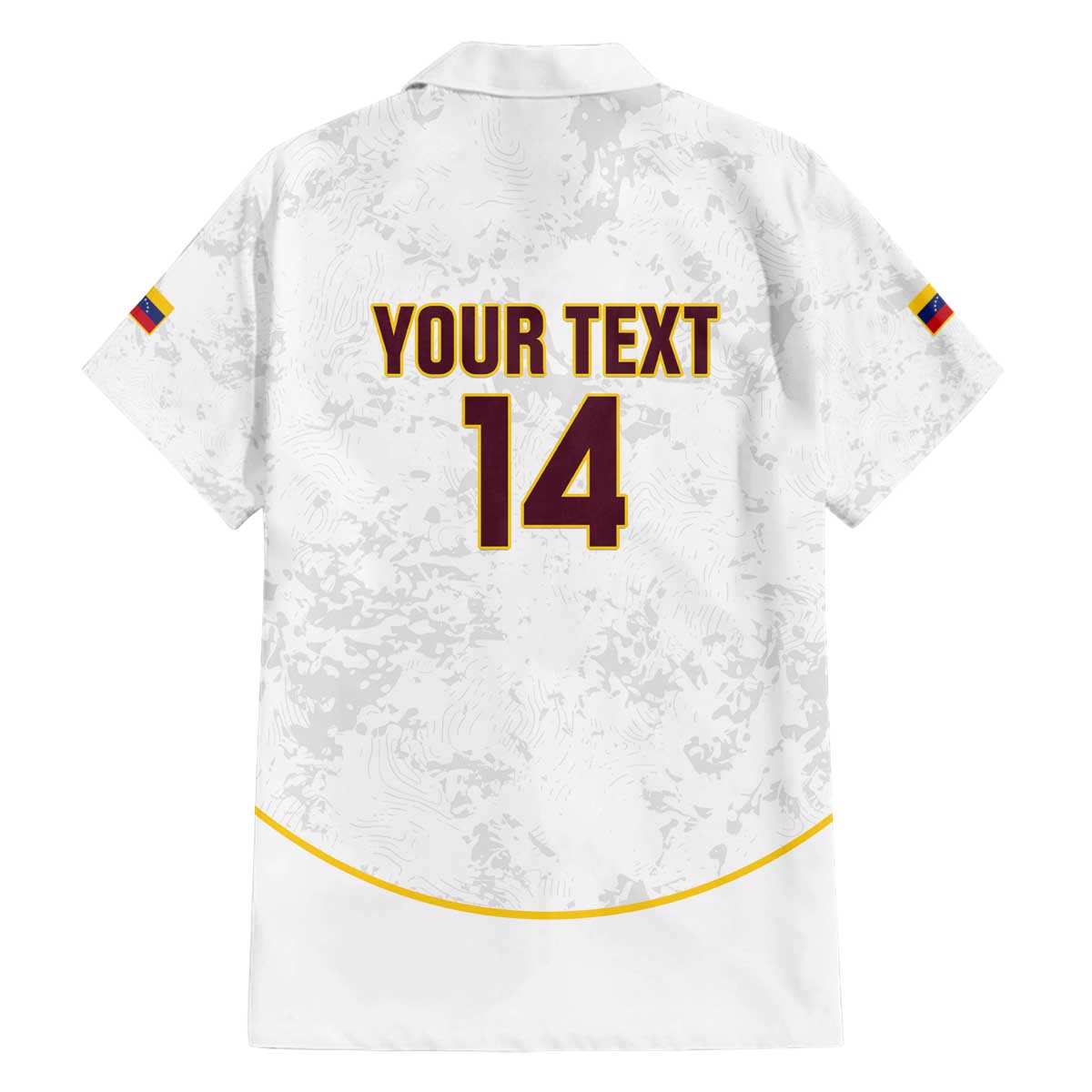 Custom Venezuela Football Family Matching Off The Shoulder Long Sleeve Dress and Hawaiian Shirt Come On La Vinotinto White