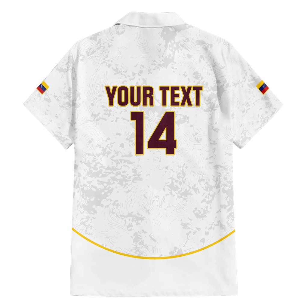 Custom Venezuela Football Family Matching Summer Maxi Dress and Hawaiian Shirt Come On La Vinotinto White