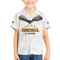 Custom Venezuela Football Family Matching Tank Maxi Dress and Hawaiian Shirt Come On La Vinotinto White