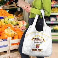 Custom Venezuela Football Grocery Bag Come On La Vinotinto White