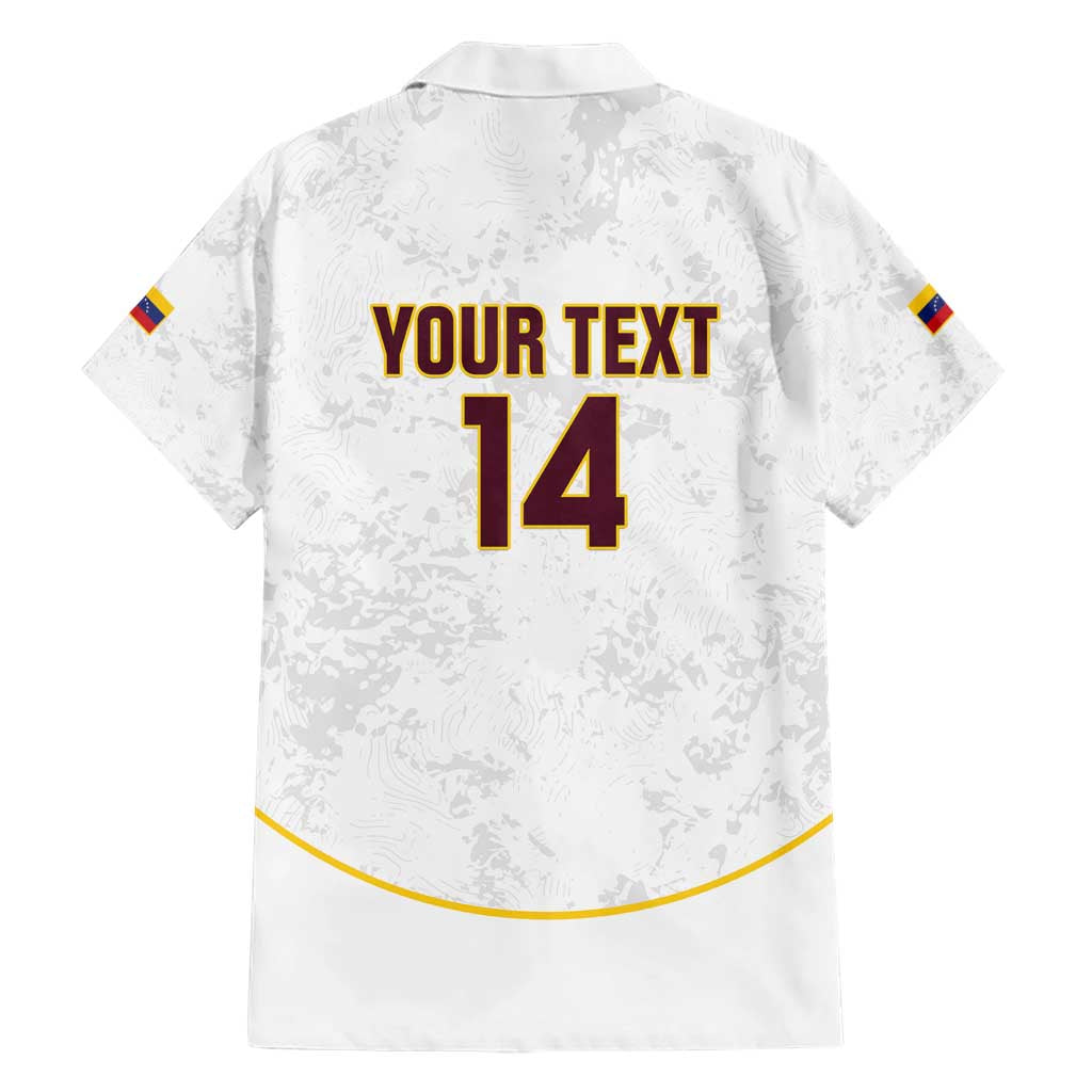 Custom Venezuela Football Hawaiian Shirt Come On La Vinotinto White