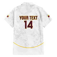Custom Venezuela Football Hawaiian Shirt Come On La Vinotinto White