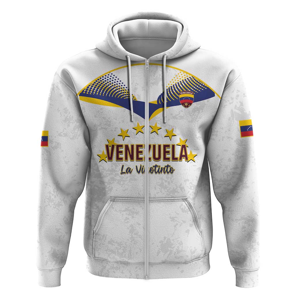 Custom Venezuela Football Hoodie Come On La Vinotinto White
