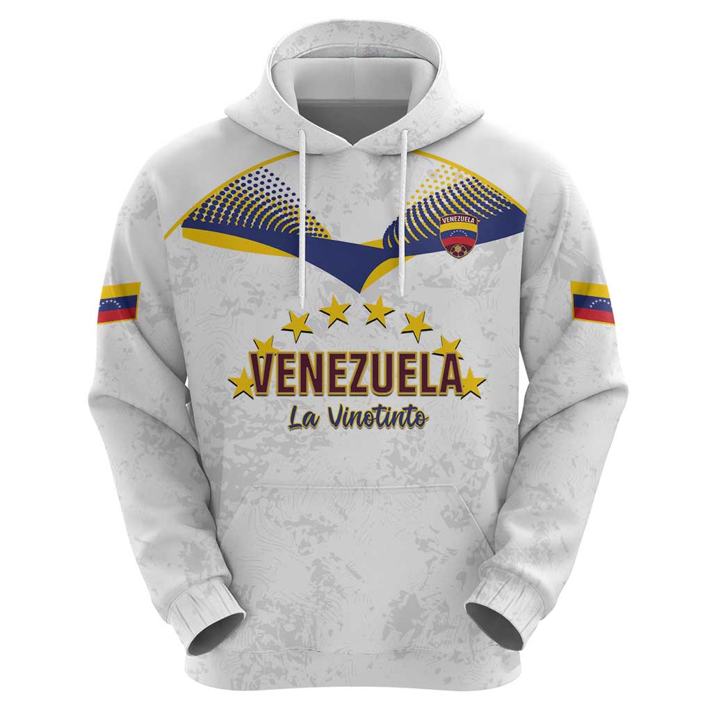 Custom Venezuela Football Hoodie Come On La Vinotinto White