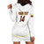 Custom Venezuela Football Hoodie Dress Come On La Vinotinto White