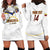 Custom Venezuela Football Hoodie Dress Come On La Vinotinto White
