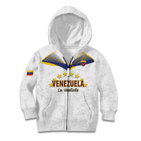 Custom Venezuela Football Kid Hoodie Come On La Vinotinto White