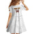Custom Venezuela Football Kid Short Sleeve Dress Come On La Vinotinto White
