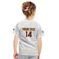 Custom Venezuela Football Kid T Shirt Come On La Vinotinto White