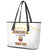 Custom Venezuela Football Leather Tote Bag Come On La Vinotinto White