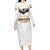 Custom Venezuela Football Long Sleeve Bodycon Dress Come On La Vinotinto White