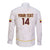 Custom Venezuela Football Long Sleeve Button Shirt Come On La Vinotinto White