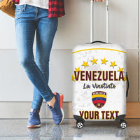 Custom Venezuela Football Luggage Cover Come On La Vinotinto White