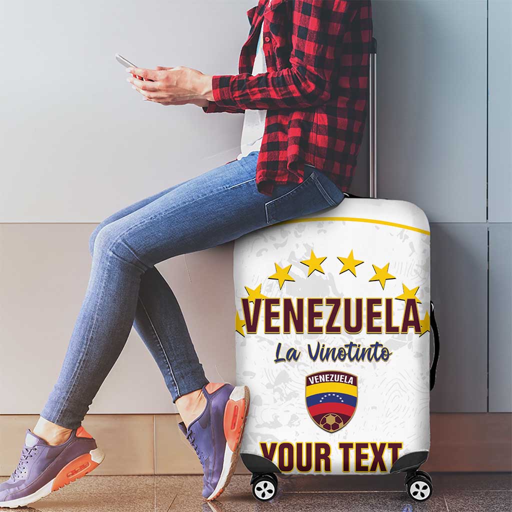 Custom Venezuela Football Luggage Cover Come On La Vinotinto White