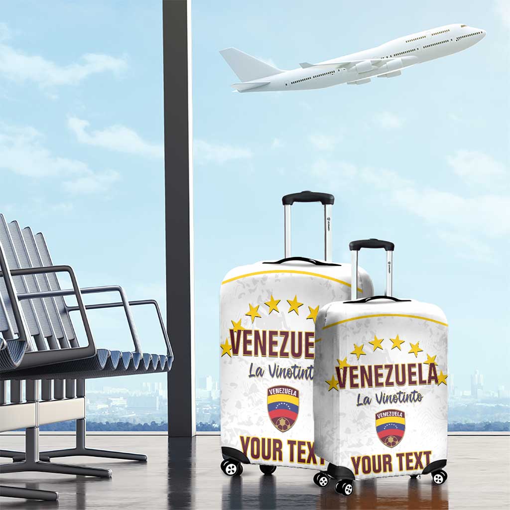 Custom Venezuela Football Luggage Cover Come On La Vinotinto White