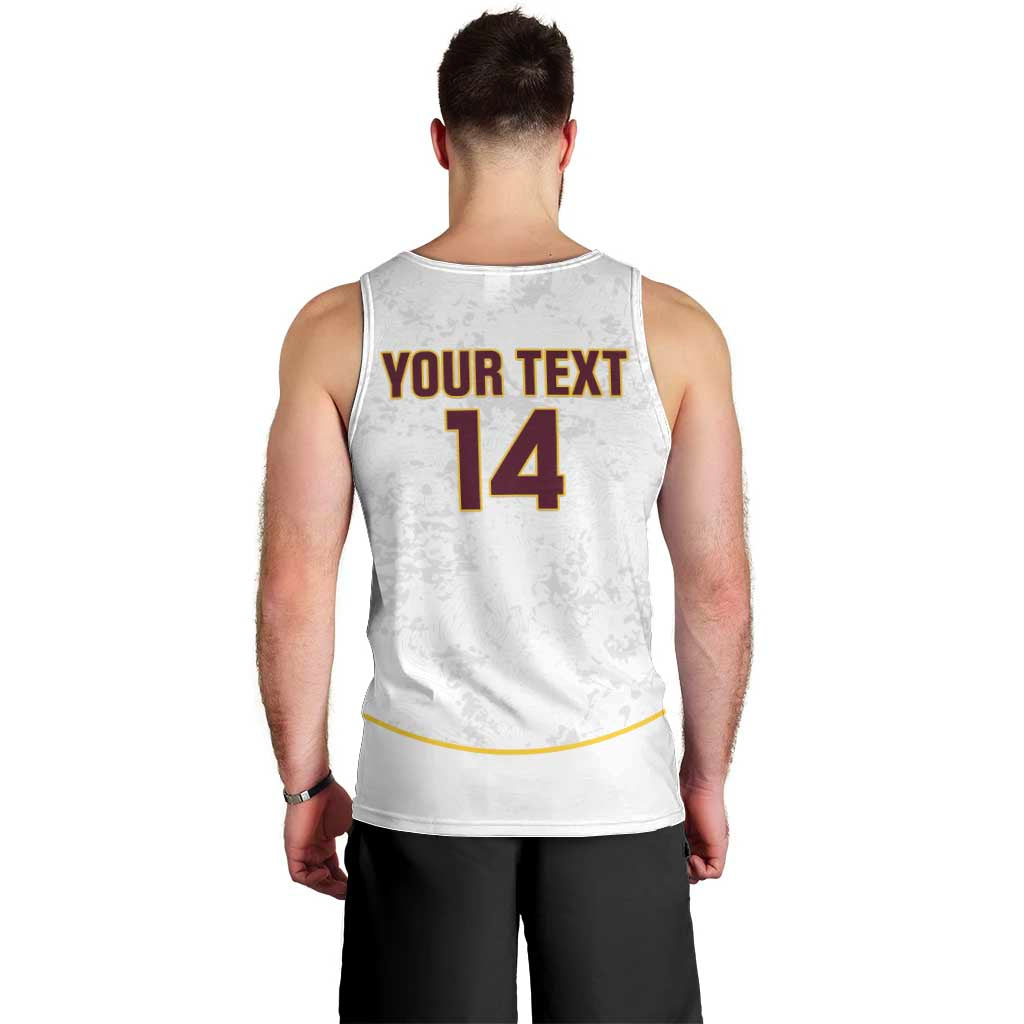 Custom Venezuela Football Men Tank Top Come On La Vinotinto White