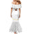 Custom Venezuela Football Mermaid Dress Come On La Vinotinto White