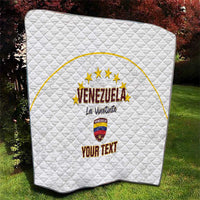 Custom Venezuela Football Quilt Come On La Vinotinto White
