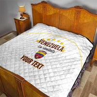 Custom Venezuela Football Quilt Come On La Vinotinto White