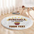 Custom Venezuela Football Round Carpet Come On La Vinotinto White