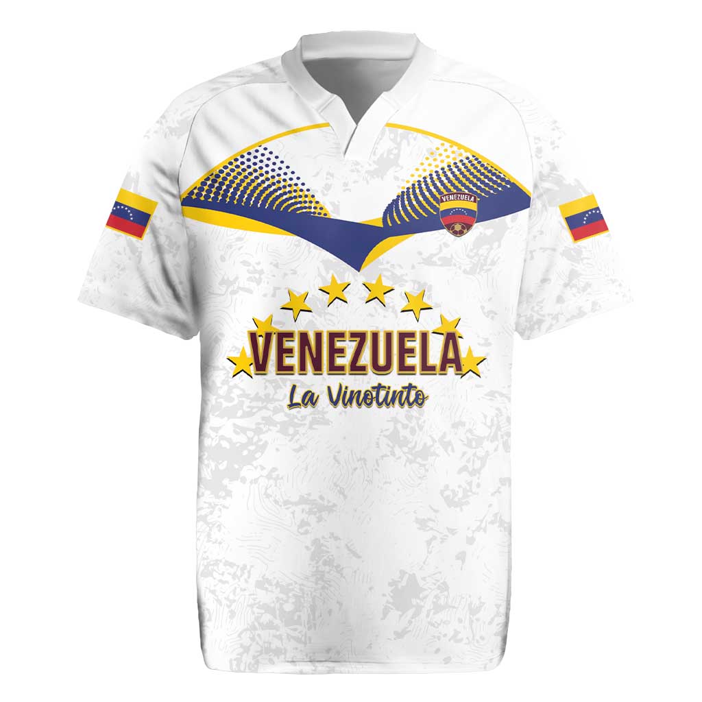 Custom Venezuela Football Rugby Jersey Come On La Vinotinto White