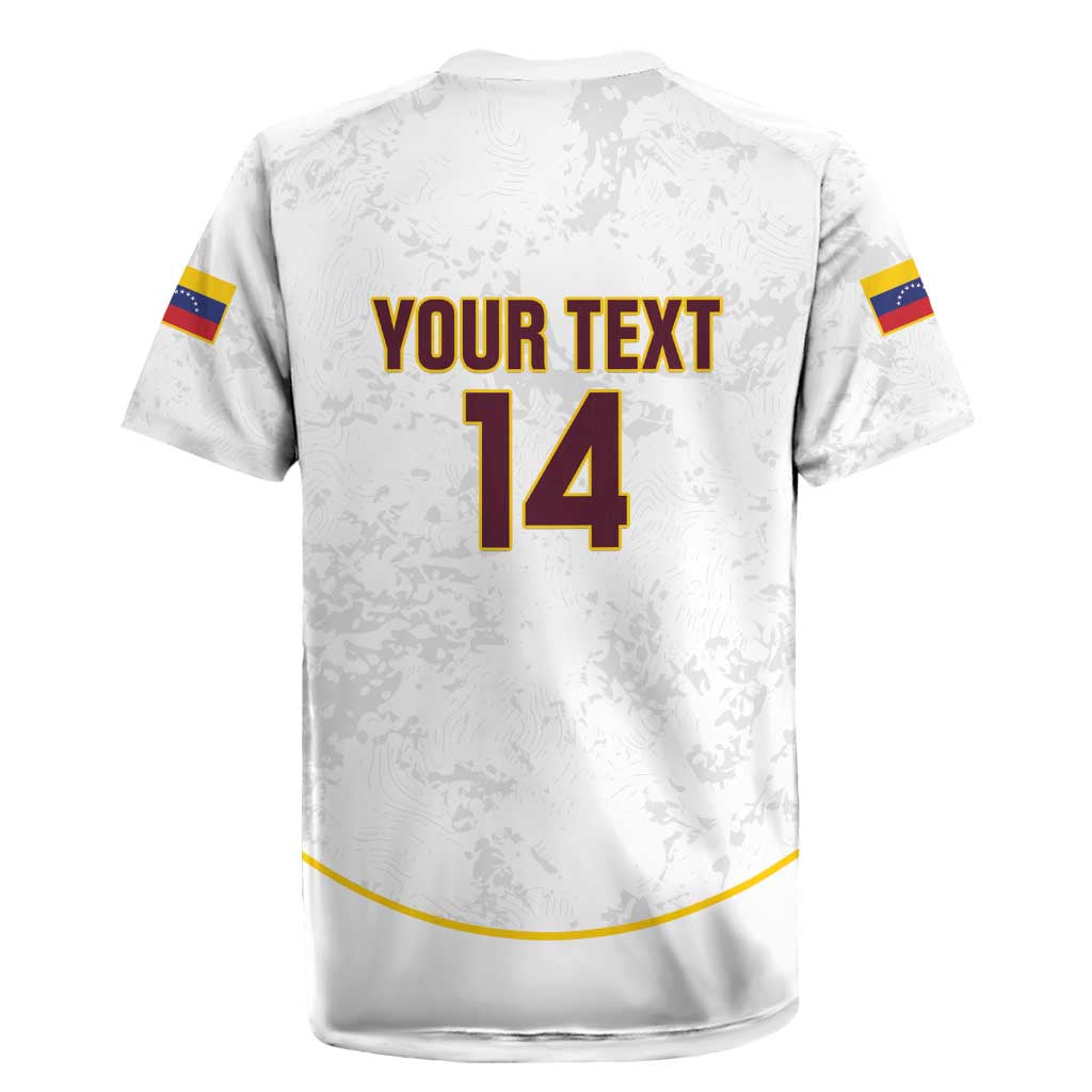 Custom Venezuela Football Rugby Jersey Come On La Vinotinto White
