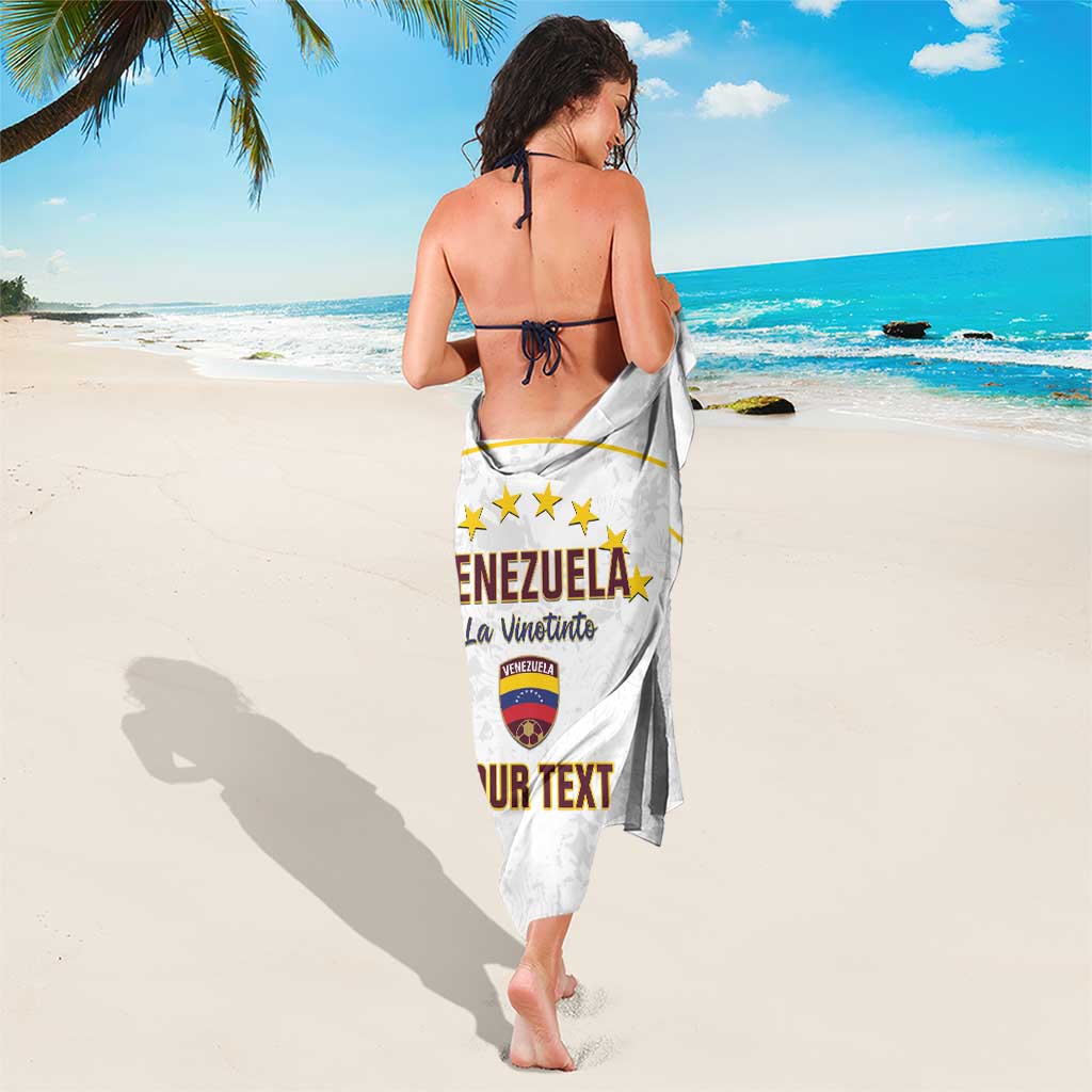 Custom Venezuela Football Sarong Come On La Vinotinto White