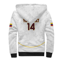 Custom Venezuela Football Sherpa Hoodie Come On La Vinotinto White