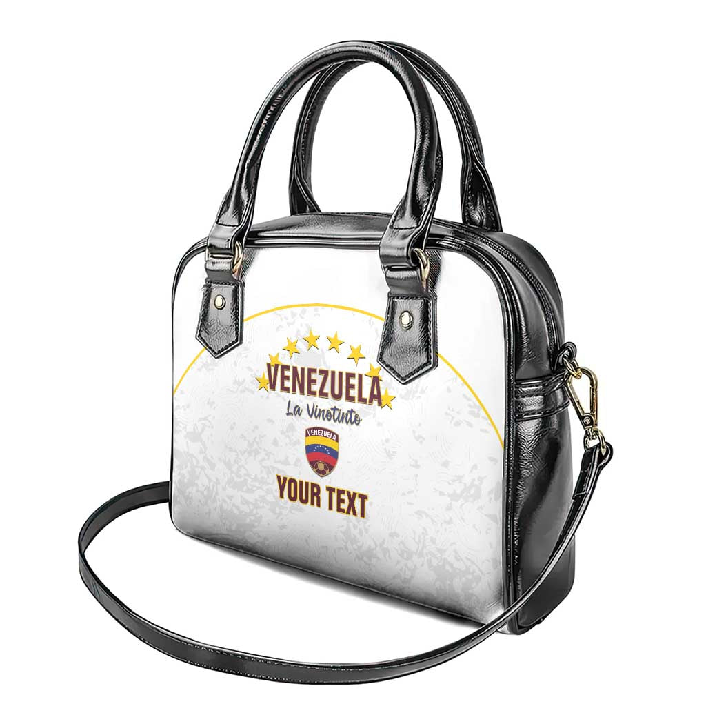 Custom Venezuela Football Shoulder Handbag Come On La Vinotinto White