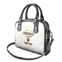 Custom Venezuela Football Shoulder Handbag Come On La Vinotinto White