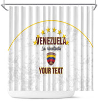Custom Venezuela Football Shower Curtain Come On La Vinotinto White