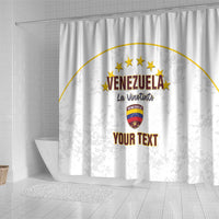 Custom Venezuela Football Shower Curtain Come On La Vinotinto White