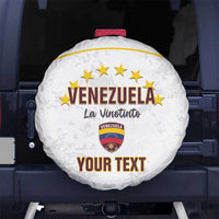 Custom Venezuela Football Spare Tire Cover Come On La Vinotinto White